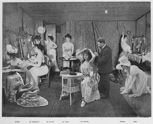 Dressing In The Lodges, 1900