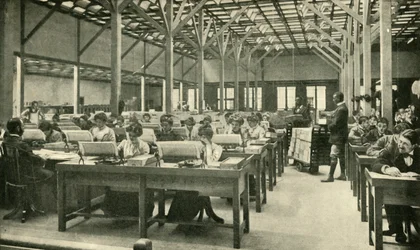 Lady Clerks tabulering af den amerikanske folketælling vender tilbage, 1901.