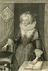 Lady Frances Stewart, hertuginde af Richmond og Lennox 1647-1702, ca 1663.