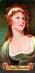 Lady Hamilton, taget fra en række cigaretkort, 1935