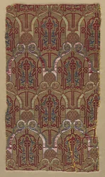 Lampaer med palmetbuer med Alhambra vægmønster, 1300-tallet.