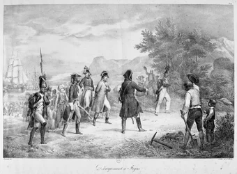 Landgang i Frejus, marts 1815