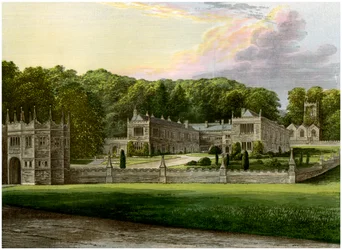 Lanhydrock, Cornwall, hjemsted for Lord Robartes, c1880