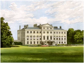Lathom House, Lancashire, hjemsted for Lord Skelmersdale, c1880
