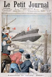 Lancering af det franske slagskib Patrie, Toulon, december 1903 1904