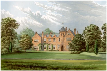 Lea, Lincolnshire, hjemsted for Baronet Anderson, c1880