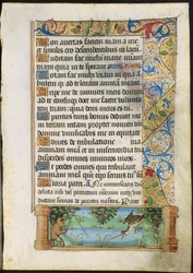 Blad fra en timebog: Apefiskeri, ca. 1500-1510.