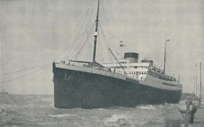 Forlader landingsstadiet i Liverpool, 1936