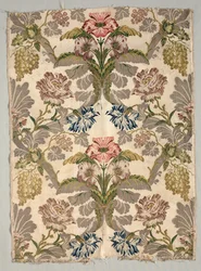 Længde af brokadetekstil, 1700-tallet.