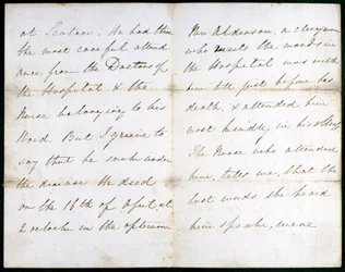 Brev fra Florence Nightingale, maj 1856