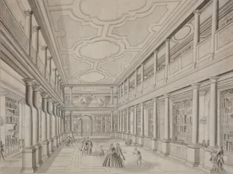 Videnskabsakademiets bibliotek i Kunstkammeret, begyndelsen af 1800-tallet