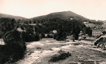 Llangollen, Denbighshire, Wales, begyndelsen af ​​det 20. århundrede