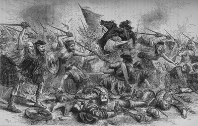 Lochiels Charge ved Killycrankie, 27. juli 1689, c1880