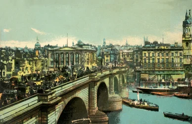 London Bridge, London, c1910.