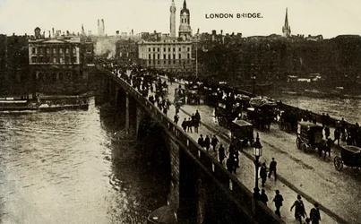 London Bridge, slutningen af det 19.-begyndelsen af det 20. århundrede.