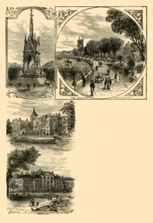 London. De vestlige forstæder, c1876.