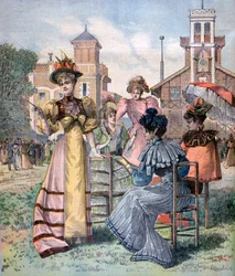 Longchamp-løb i foråret, Paris, 1893