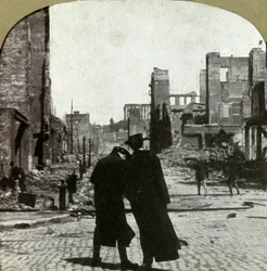 Ser mod nordøst fra hjørnet Sutter og Jones Sts., 1906.