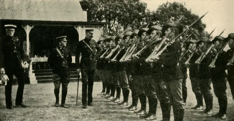 Lord Kitchener gennemgår australske kadetter, Første Verdenskrig, c1914, c1920.