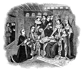 Lord Rivers og Caxton før Edward IV, 15. århundrede, 1910