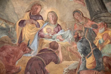 Loreto kirke ; Fødselskirken maleri Prag Tjekkiet