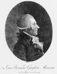 Louis Bernard Guyton Morveau, fransk kemiker og advokat, ca. 1800