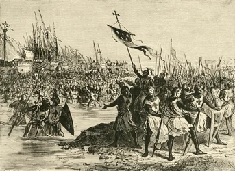 Ludvig IX. Landgang i Egypten, 1249, 1890.