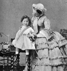 Louis Napoleon, Prince Imperial, som et lille barn, c1858