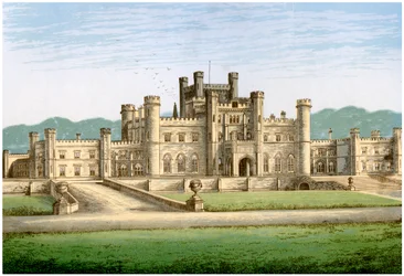 Lowther Castle, Westmorland, hjemsted for jarlen af Lonsdale, c1880