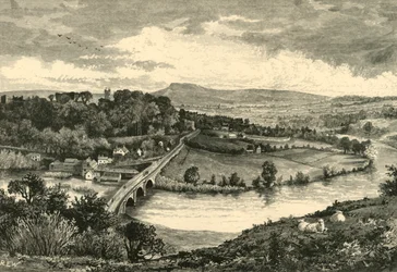 Ludlow, fra Whitcliffe, 1898.