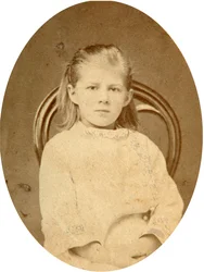 Ljubov Dostojevskaja, datter af forfatteren Fjodor Dostojevskij, 1870