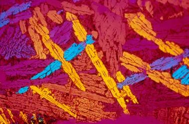 MINERALER, LM Romersk slagge (tyndt snit)