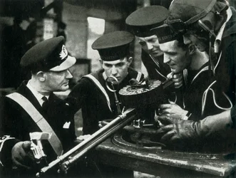 Maskingeværinstruktion, Fleet Air Arm, c1943.