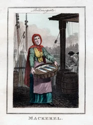 Makrel, Billingsgate, London, 1805