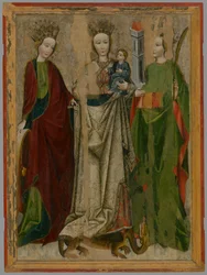 Madonna på en drage mellem St. Catherine og Barbara