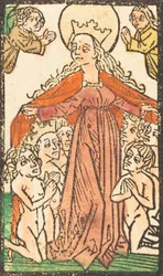 Madonna som beskytter, ca. 14701480.