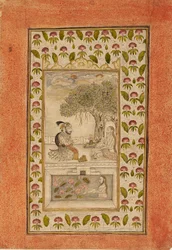 Maharana Sangram Singhi besøger en yogi, 1710-1715