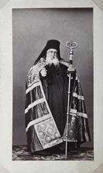 Makarios, ærkebiskop af St. Panteleimon-klosteret på Athos-bjerget, Grækenland, 1870