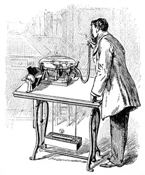 Optagelser på Emile Berliners grammofon, c1887
