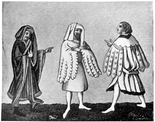 Mandlig kjole, 1300-tallet, 1910