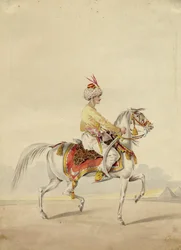 Mamluk til hest, ca 1825