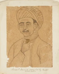 Mand med en vinkop, 1800-tallet