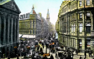 Mansion House and Cheapside, London, begyndelsen af det 20. århundrede
