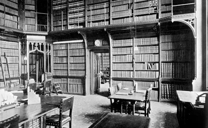 Kortværelse, House of Commons Library, Palace of Westminster, London, c1905