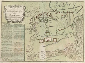 Kort over slaget ved Savuchny, 1739-1740