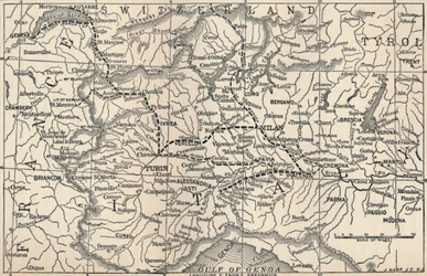 Kort over Marengo-kampagnen, 1800, 1896