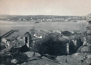 Marazion - Almindelig udsigt, Viser havn, 1895