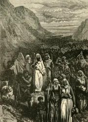 Israelitternes marts, 1890.