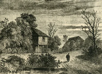 Margaret Finchs Cottage, Norwood i 1808, c1878.