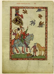 Markgreve Henrik III af Meissen fra Codex Manesse, mellem 1305 og 1340
